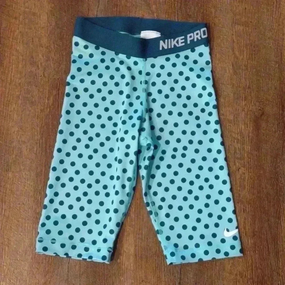Nike Pro Dri-fit cropped leggings green size xsmall